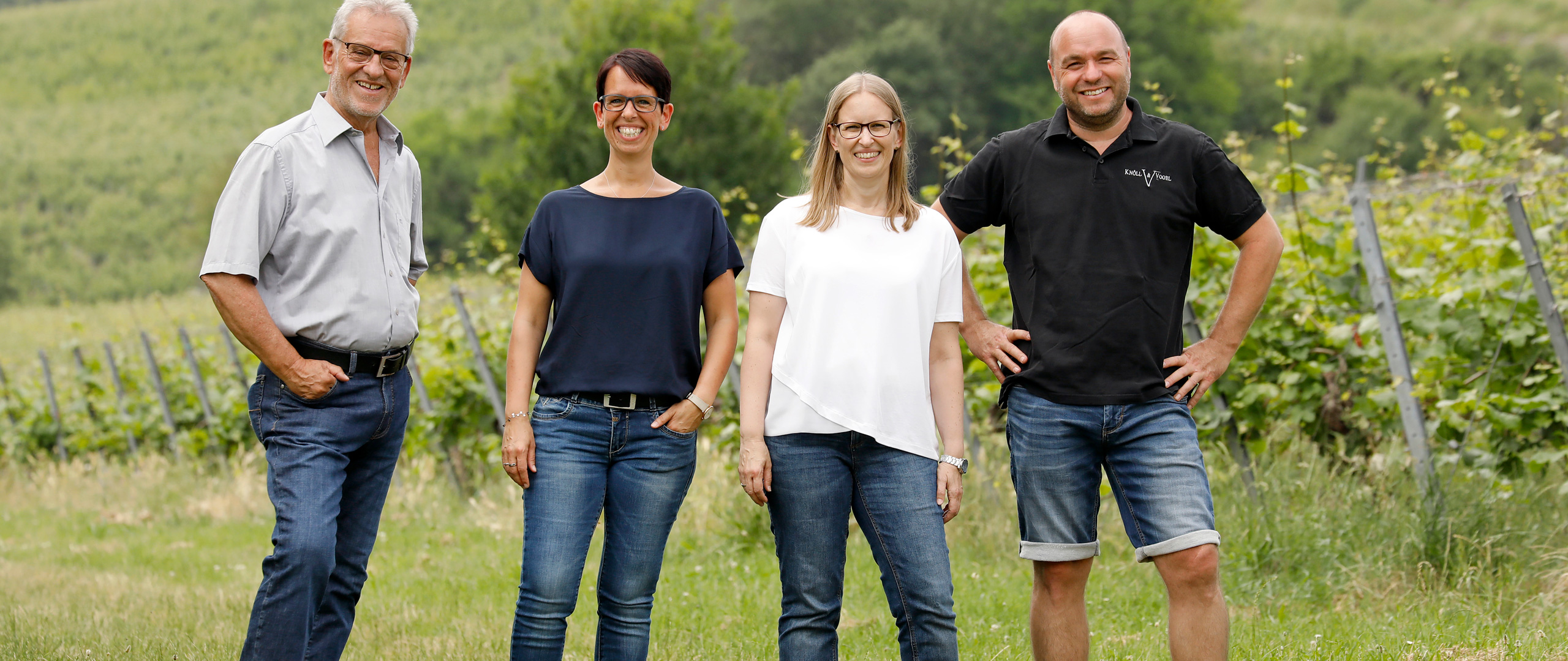 Team Knöll & Vogel im Weinberg